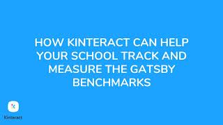 How Kinteract can support schools achieve the Gatsby Benchmarks screenshot 5