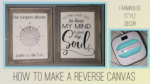 How to Make a Reverse Canvas using my HTVRONT Heat press and vinyl