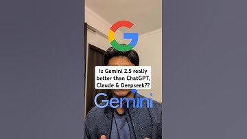 Is Gemini 2.5 really better than ChatGPT, Claude & Deepseek?? #ai #openai #gemini #chatgpt #claude