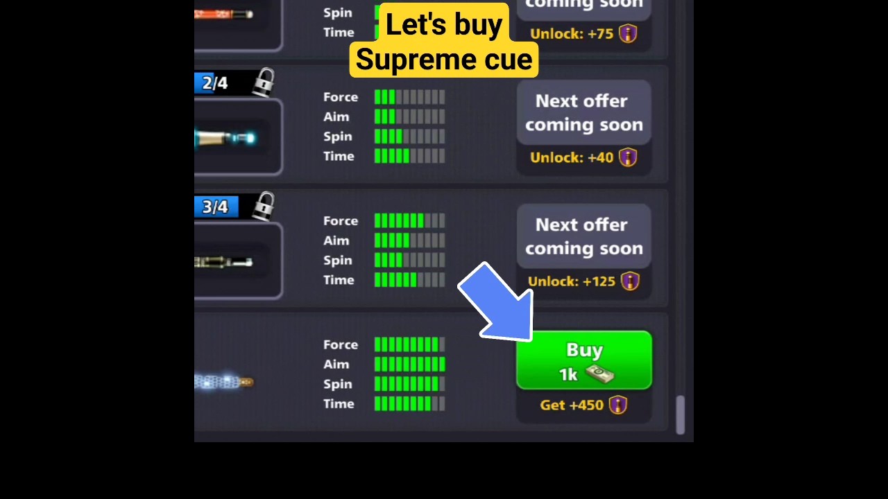 LET'S BUY SUPREME CUE π±π± #8ballpool #shorts #reels