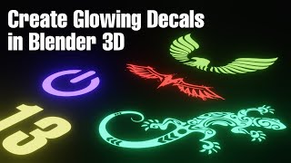 How to Create Glowing Decals in Blender 3D (Under 2 minutes) screenshot 4