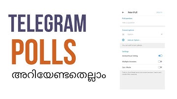 Telegram Polls | അറിയേണ്ടതെല്ലാം | How to use Telegram polls | QuizBot | Malayalam | All set by Arun