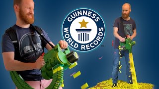 Man breaks Guinness World Record by building world's biggest nerf