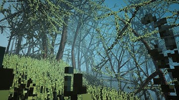 Animated Forest | Wonderland: A Raytracing Voxel Engine | Dev Footage