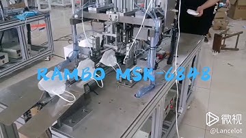 CHINA🇨🇳 RAMBO MSK-6848 KN95 mask ear loop welding machine testing before air ✈️  shipping