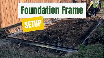 Greenhouse Foundation MADE EASY with a Foundation Frame
