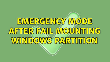 Ubuntu: Emergency mode after fail mounting windows partition (2 Solutions!!)