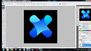 X Logo Design in Adobe Photoshop screenshot 5