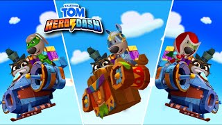 Talking Tom Hero Dash - All The Hero Hank's Vs Final bosses ( Gameplay )