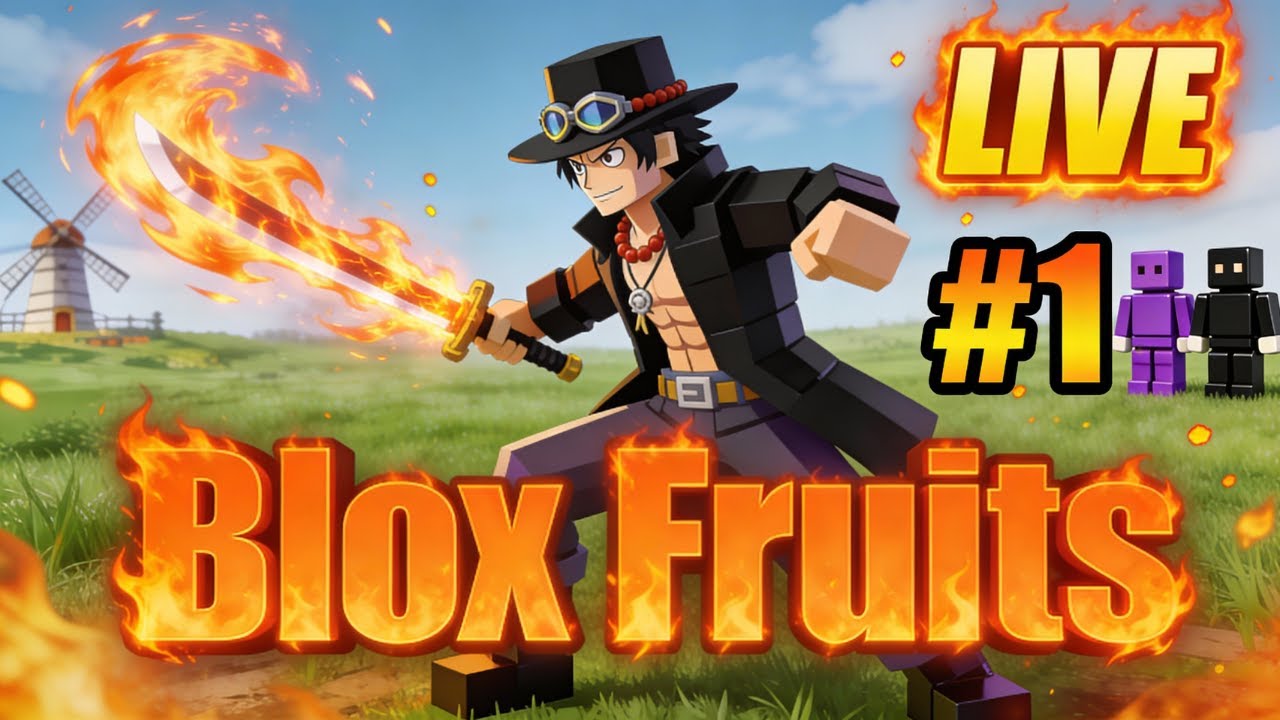🔥🗡️ Blox Fruits LIVE: Road to Lv. 900  #4 