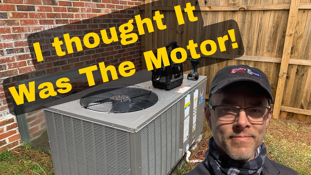 Condenser Fan Motor Wasn’t Running Rheem Heat Pump Package YouTube