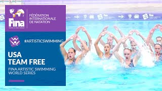 USA 🇺🇸 Tremendous Team Free Routine | FINA Artistic Swimming World Series 2021