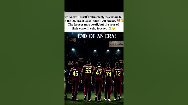 With Andre Russell’s retirement, the curtain falls on the OG era of West Indies T20I cricket. 💔🥹