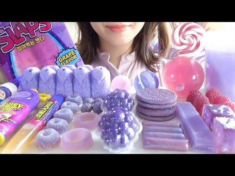 【咀嚼音】紫色のスイーツを食べる【ASMR/EATINGSOUNDS】