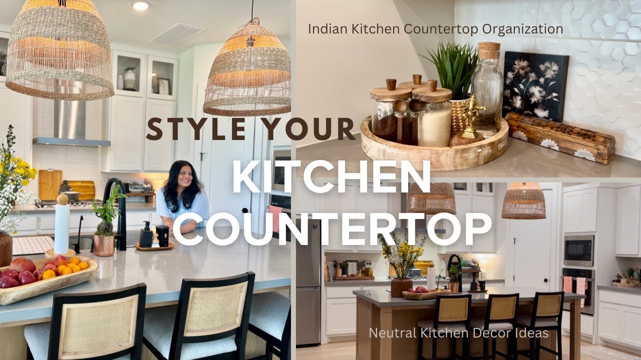 Kitchen Countertop Decor | Functional Kitchen Decor Ideas | Indian Kitchen Organization