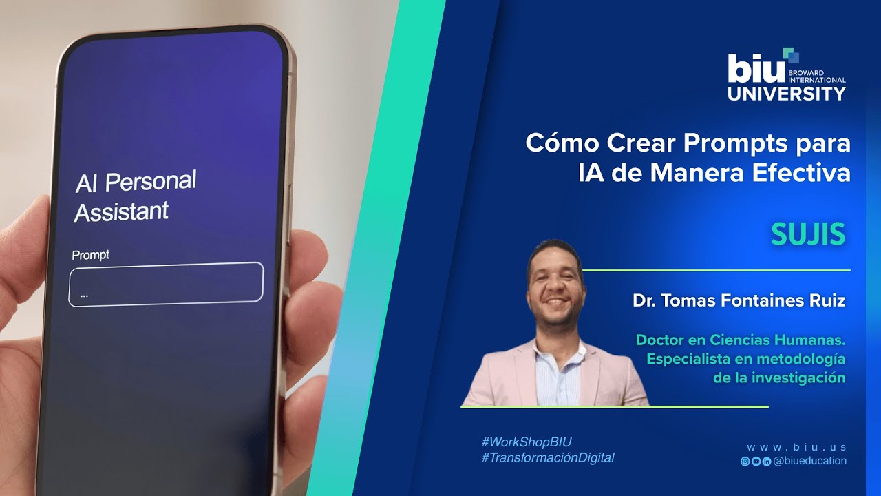 Como Crear Prompts para IA de manera efectiva - YouTube