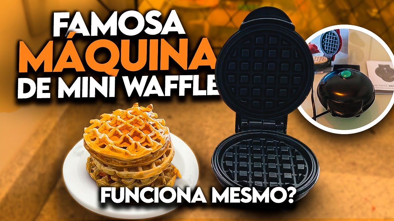 Resenha Mini Máquina de Waffle: Ela REALMENTE funciona? Opinião + Testes Mini Grill Panqueca/Waffle