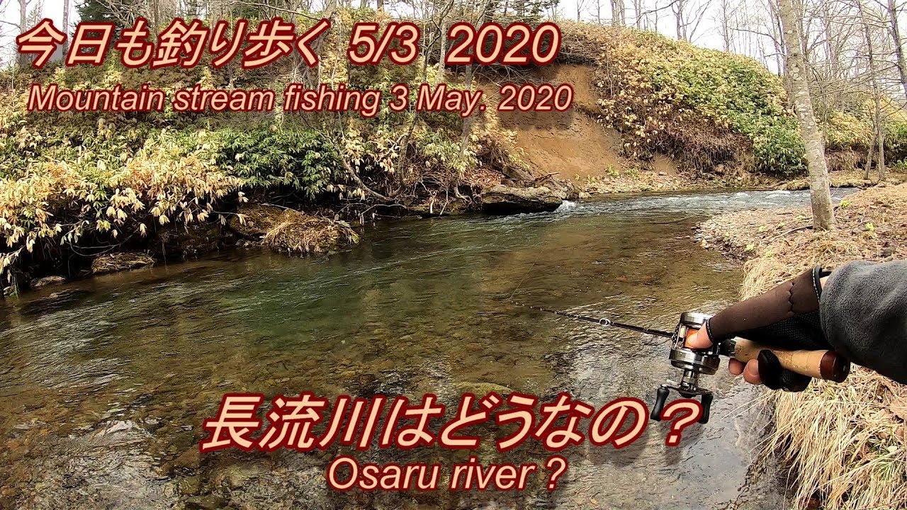 今日も釣り歩く 5 3 長流川はどうなの Mountain Stream Fishing 3 May Youtube