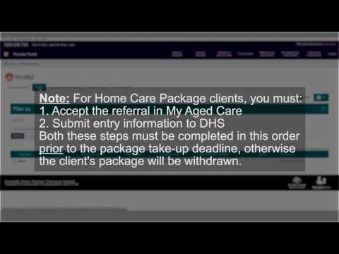My Aged Care Provider Portal - How to manage a waitlist in the provider portal