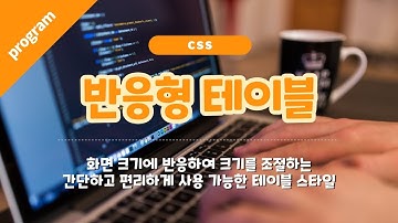 [CSS] 가변(반응)형 테이블