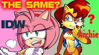 Did Amy Steal Sally's Personality in the Sonic Comics? Amy Rose's New Character (IDW)