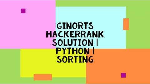 ginortS HACKERRANK SOLUTION | PYTHON | SORTING