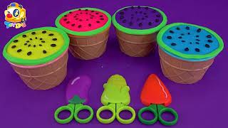 Story Show | Learn Colors with Watermelon Ice Cream | ToyBus