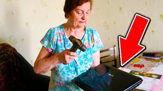 Бабушка грифера РАЗБИЛА ноутбук внуку в реальной жизни! Анти - грифер шоу