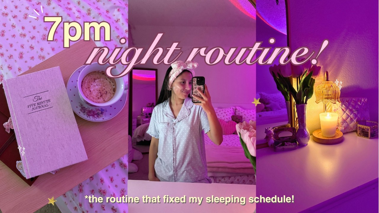 MY 7PM NIGHT ROUTINE 🌙 | self-care, healthy habits & the routine that ...