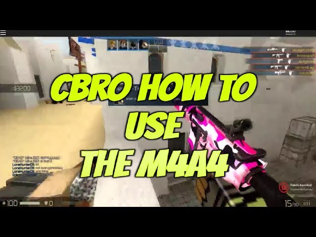 Roblox Cbro M4a4 Tutorial Guide Cbro How To Use The M4a4 Like A