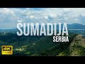 4K Serbia | Relaxing flight over Sumadija | Central Serbia + Relaxing Ethno Sound