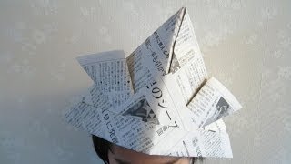 新聞紙工作【かぶとの折り方】かぶって遊べる 端午の節句 こどもの日 折り紙