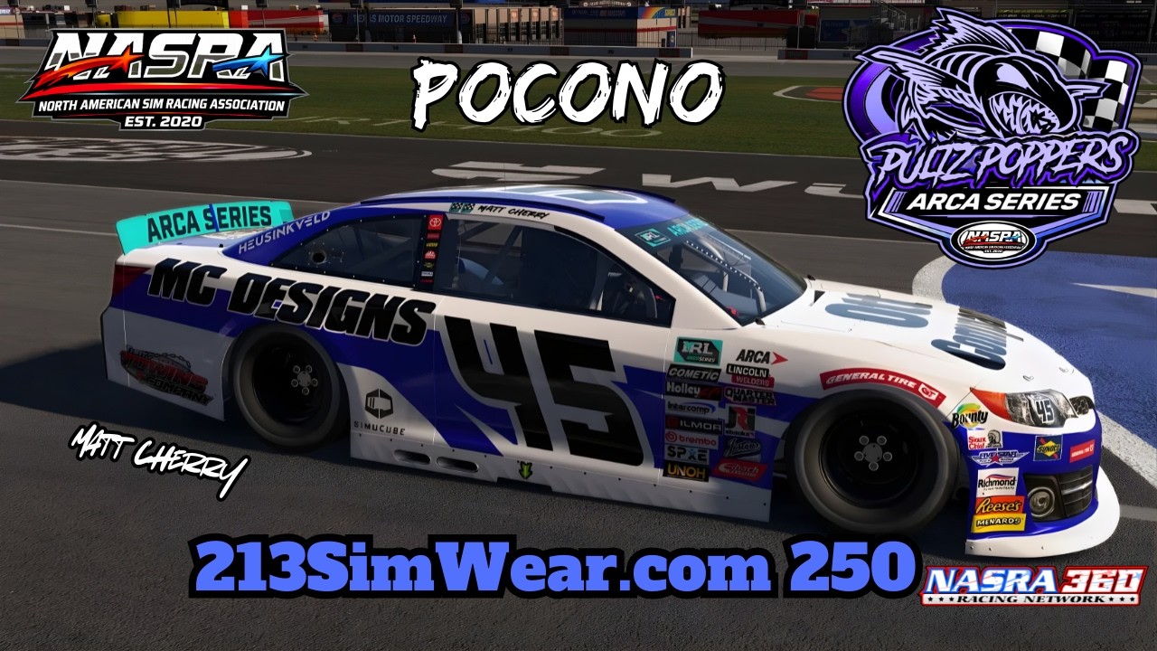 Pultz Poppers ARCA Series | 213SimWear.com 250 | Pocono Raceway