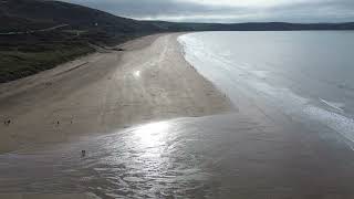 woolacombe beach north devon. DJI MINI 3. 4K UHD