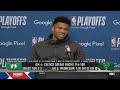 Giannis Antetokounmpo Postgame Interview | Milwaukee Bucks lose to Boston Celtics 116-108