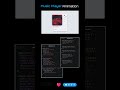 Create Music Player Animation  #html #css #javascript #cssanimation #webdesign frontend
