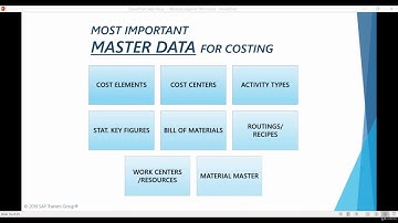 10.SAP CO Training | MASTER DATA - 3 | Ramesh Venkat