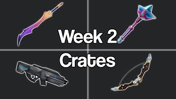 Week 2 Crates are now Open | Check your Back Inventories for all 4 | First Impressions