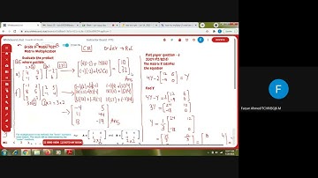 Grade 9  Maths 4024  Addition, Subtraction and Multiplication of Matrices- Ex 5C, D4