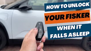How to unlock your Fisker Ocean if the car goes to sleep and won't unlock