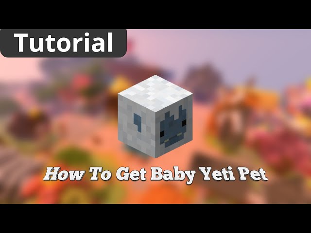 Baby yeti pet  Hypixel Forums