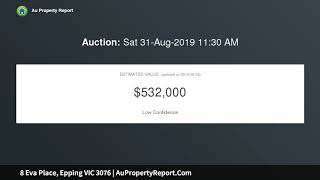 8 Eva Place, Epping VIC 3076 | AuPropertyReport.Com