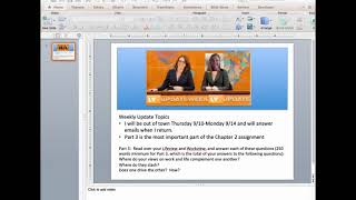 CWI 101 Week 3 Update
