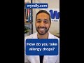 How Do You Take Allergy Drops? An ENT Shows You! #shorts