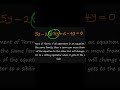 How to move terms from one side to the other in algebra