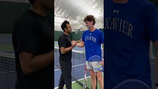 Not the match I play… the match I practice 🎾