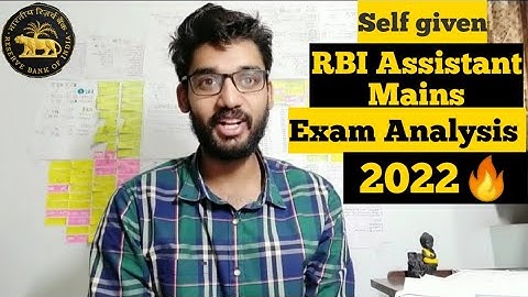 self given RBI Assistant Mains Exam Analysis 2022 🔥| Himanshu Dehran #rbiassistantmains
