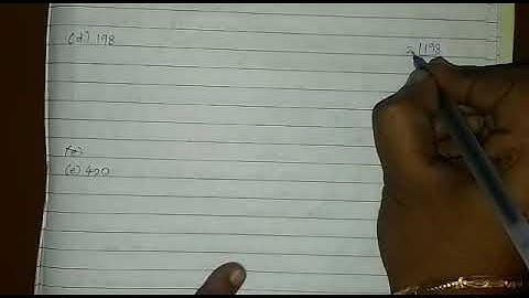 Exercise 1.1/ 11. Find the prime factorisation of each number by factor tree method and division met