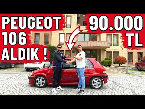 90.000 TL PEUGEOT 106 ALDIK ! (Otoban Faresi)