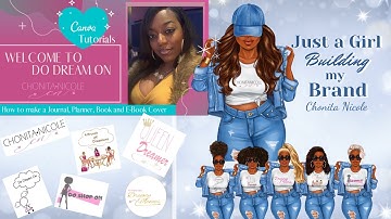 Canva Tutorial Journal : Planner : Ebook : Book Cover DIY
